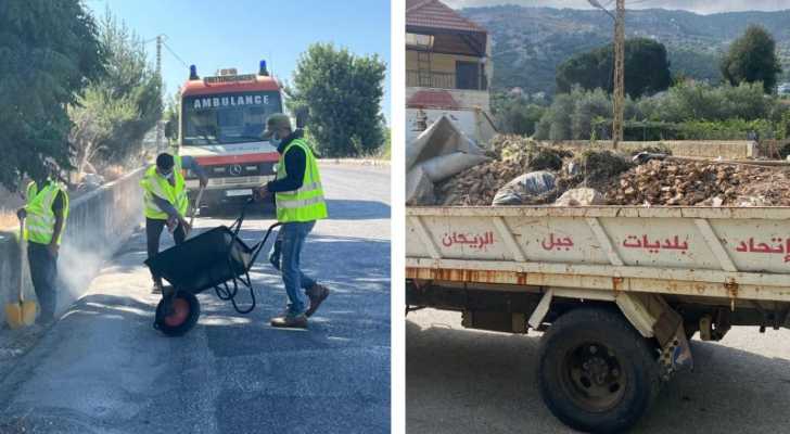 حملات نظافة وتعشيب في قرى جبل الريحان: تعاون الاتحاد والبلديات