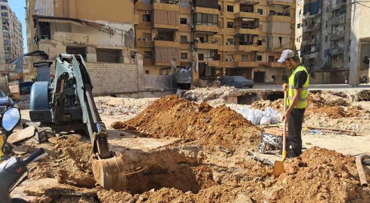 بلدية برج البراجنة تصلح أضرار الحرب في شبكة الصرف الصحي