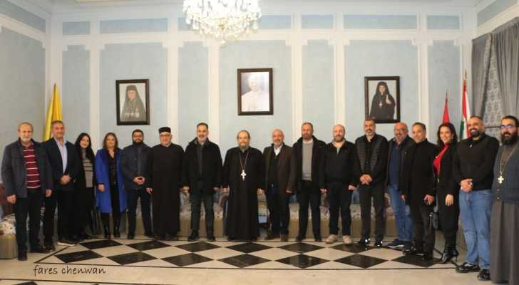 جولة لرئيس وأعضاء بلدية زحلة على المراجع الروحية للمعايدة بالأعياد