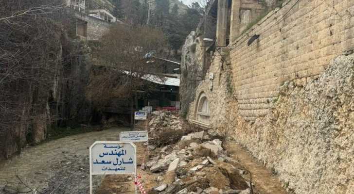 بلدية زحلة - معلقة وتعنايل تبدأ بأعمال تأهيل مدخل