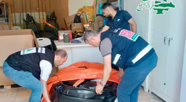 خزان ماء متنقل لدعم فريق المستجيب الأول في جرد القيطع