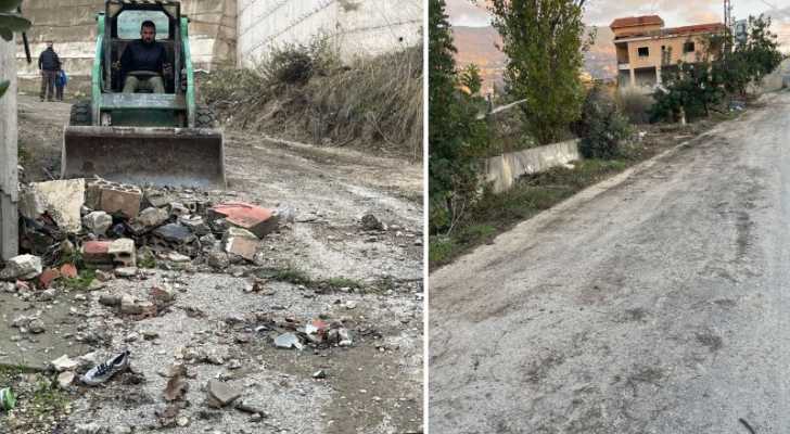 بالصور: بلدية كفرملكي تواصل عملها بمساعدة اهلها
