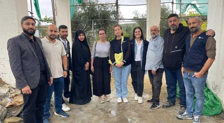 وفدان من ACTED ومياه لبنان الجنوبي يزوران خزان مياه بلدية عبّا