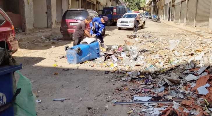 بلدية الغبيري تتابع إزالة تراكم النفايات في منطقة المصبغة - الشياح
