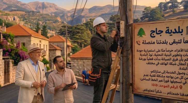 بلدية جاج تبدأ أعمال صيانة شبكة الهاتف وتدعو للإبلاغ عن الأعطال عبر الخط الساخن