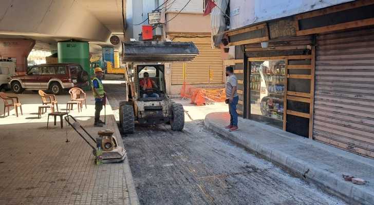 بلدية برج حمود تواصل العمل بمشروع تطوير مسار السوق التقليدي