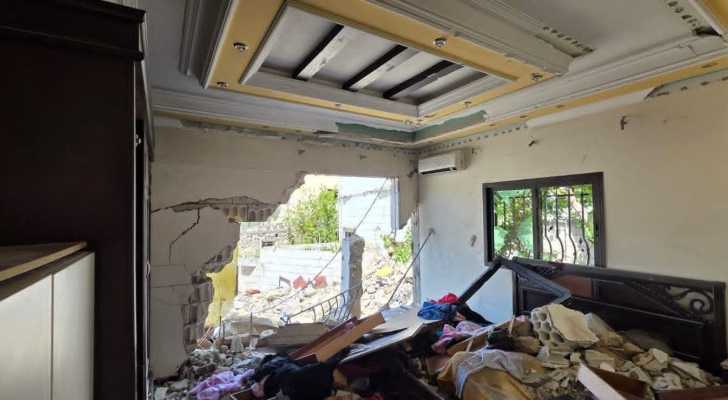 جولة تفقدية لبلدية معروب في حي الدرجة لتقييم المنازل المتضررة