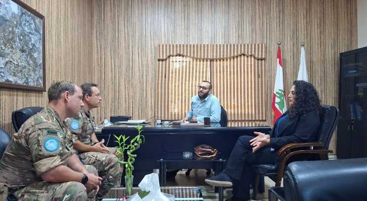 بلدية دير قانون النهر تستقبل وفدًا من مكتب التعاون العسكري المدني ال CIMIC في الكتيبة الفرنسية