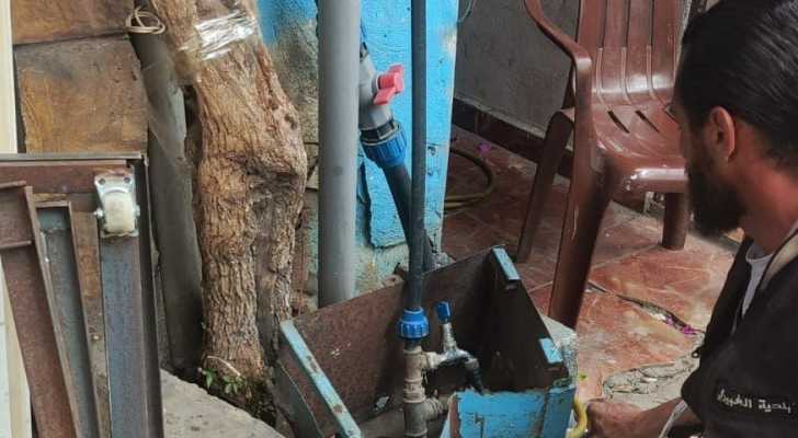 بلدية الغبيري تنفّذ حملة لإزالة التعديات على شبكة مياه الخدمة في منطقة بئر حسن