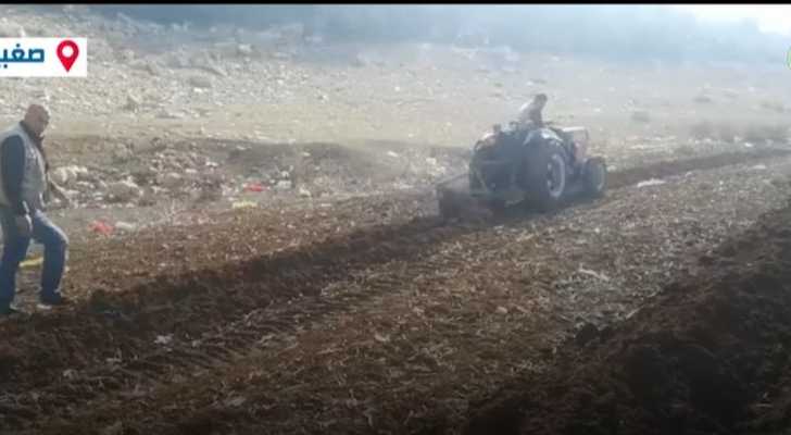 المصلحة الوطنية لنهر الليطاني تباشر بمشروع زراعة الأشجار الحرجية في صغبين - البقاع الغربي