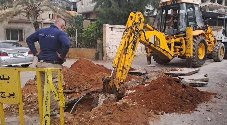 بلدية برج البراجنة: أعمال صيانة وتمديد لشبكة الصرف الصحي في عين الدلبة