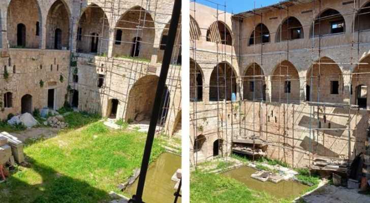 بلدية صيدا تتابع ترميم خان القشلة .. من أهم خانات المدينة
