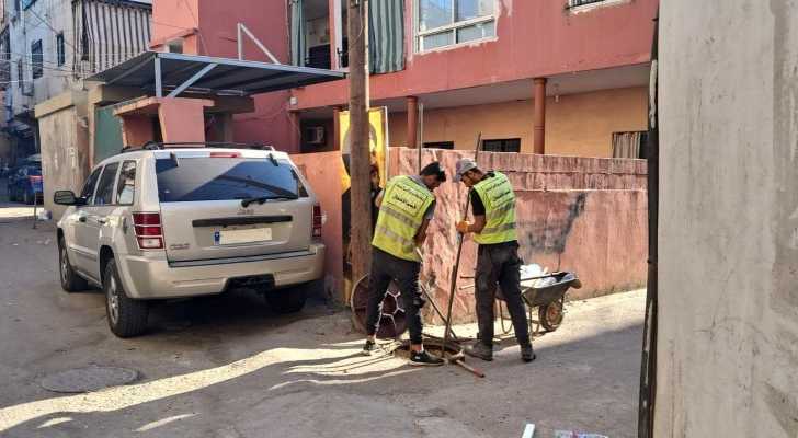 بلدية برج البراجنة تنفّذ أعمال صيانة لشبكتي تصريف المياه والصرف الصحي