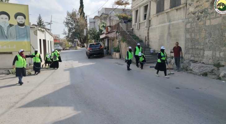 حملة نظافة شاملة في تفاحتا بالتعاون مع منظمة 