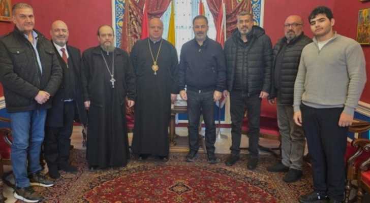 رئيس بلدية زحلة يلتقي مطران الفرزل وزحلة لبحث أوضاع النزوح في المدينة
