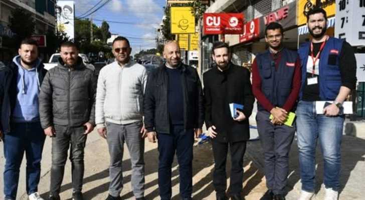 وفد MEDAIR يتفقد مشروع تحديث شبكة المياه في مدينة النبطية