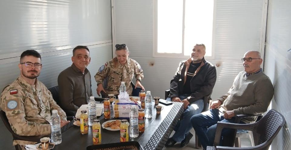 لقاء في بلدية حانين مع وفد من الكتيبة البولندية في اليونيفيل