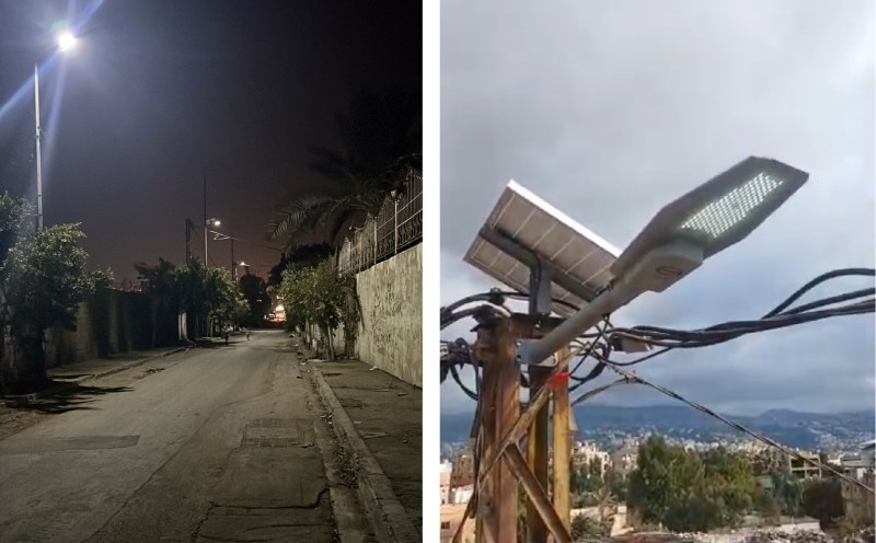 بلدية برج البراجنة تقوم بتركيب إنارة على الطاقة الشمسية في الأماكن غير المزوّدة بالكهرباء أو الاشتراكات