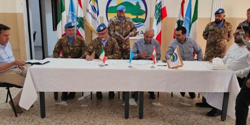 بلدية المنصوري استلمت هِبة من الوحدة الإيطالية في قوات اليونيفل