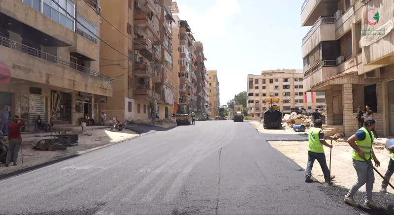 اتحاد بلديات الضاحية يواصل إعادة بناء البنى التحتية وتزفيت الطرقات
